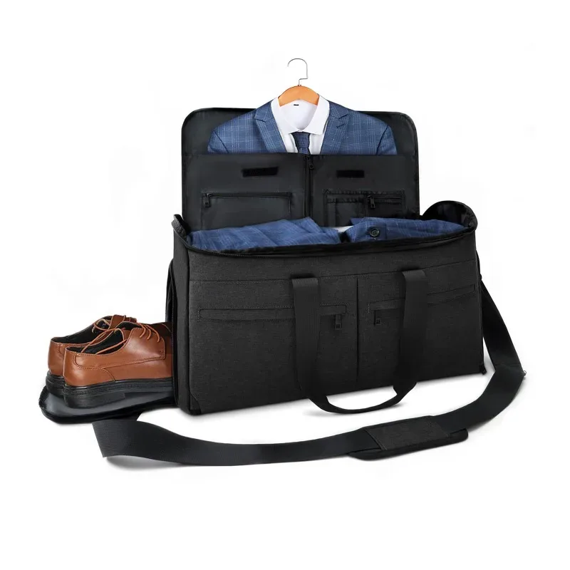 sac de rangement multifonctionnel de grande capacité pour hommes, sac de voyage d'affaires étanche, sac de rangement portable à bandoulière pour vêtements et costumes, 2025