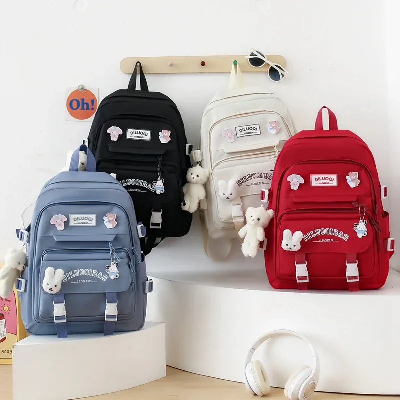 sac à dos à bandoulière pour l'école, trousse à crayons, grande capacité, pour fille et garçon, offre spéciale, 2024