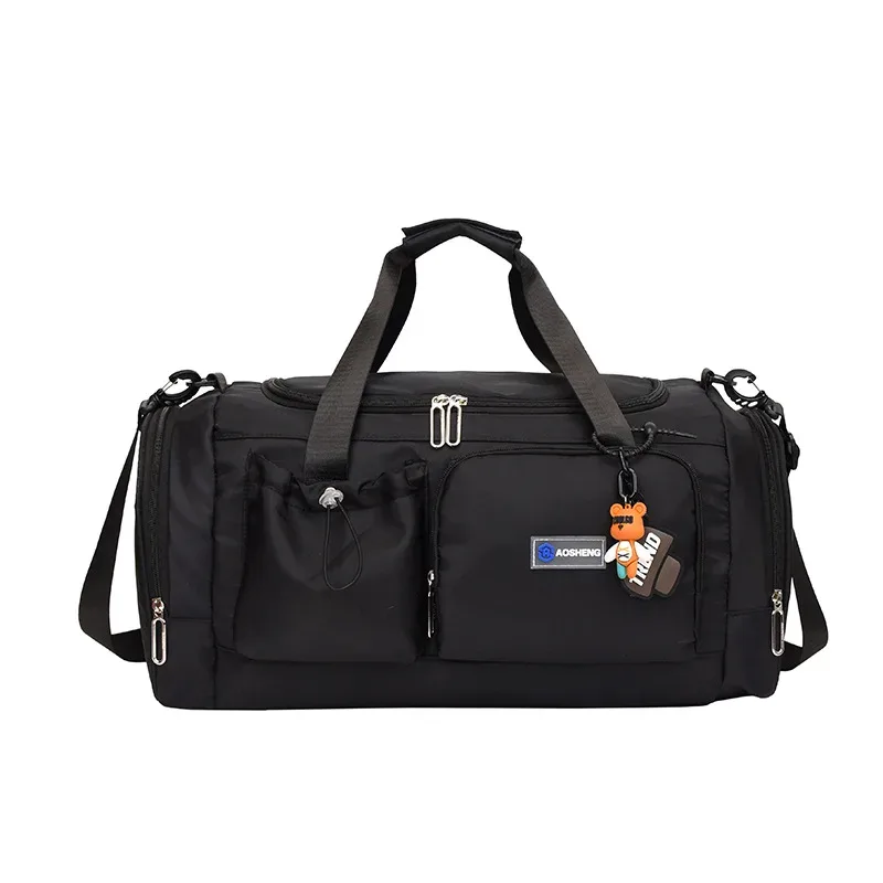 sac de voyage à main de grande capacité pour week-end, sacs de sport de nuit avec compartiment à chaussures, sac de sport, de fitness pour femmes