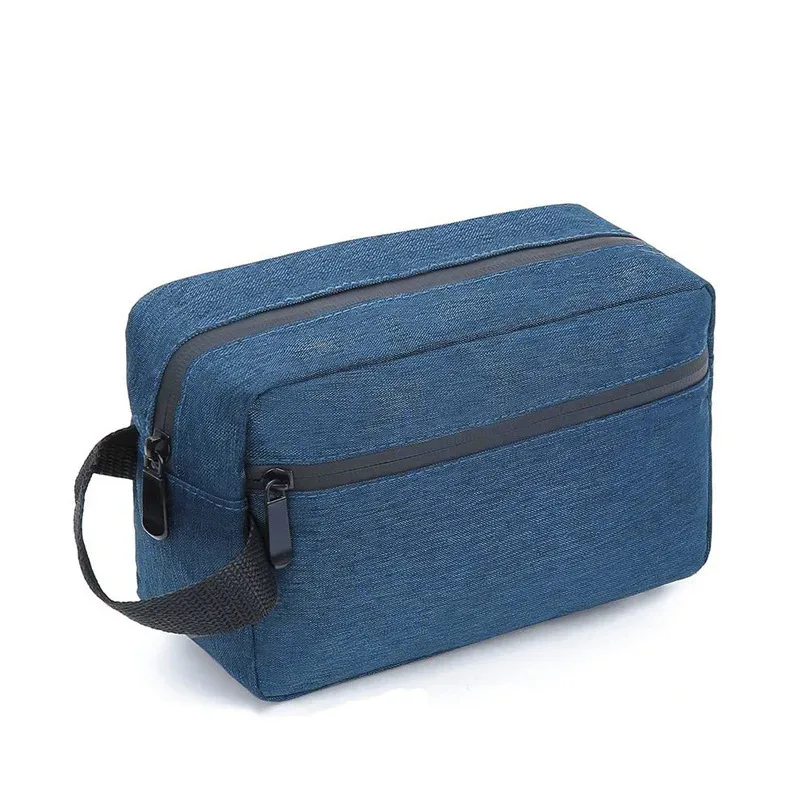 pochette de voyage grande taille 22x16x10cm, sac de rangement polyvalent, kit de toilette portable, organisateur de gadgets numériques, étui de transport compact