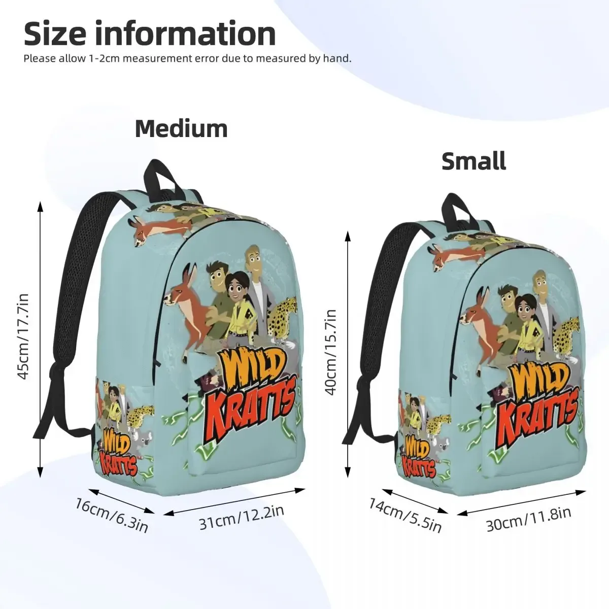 wild kratts sac à dos pour hommes femmes décontracté lycée travail sac à dos ordinateur portable sacs en toile cadeau