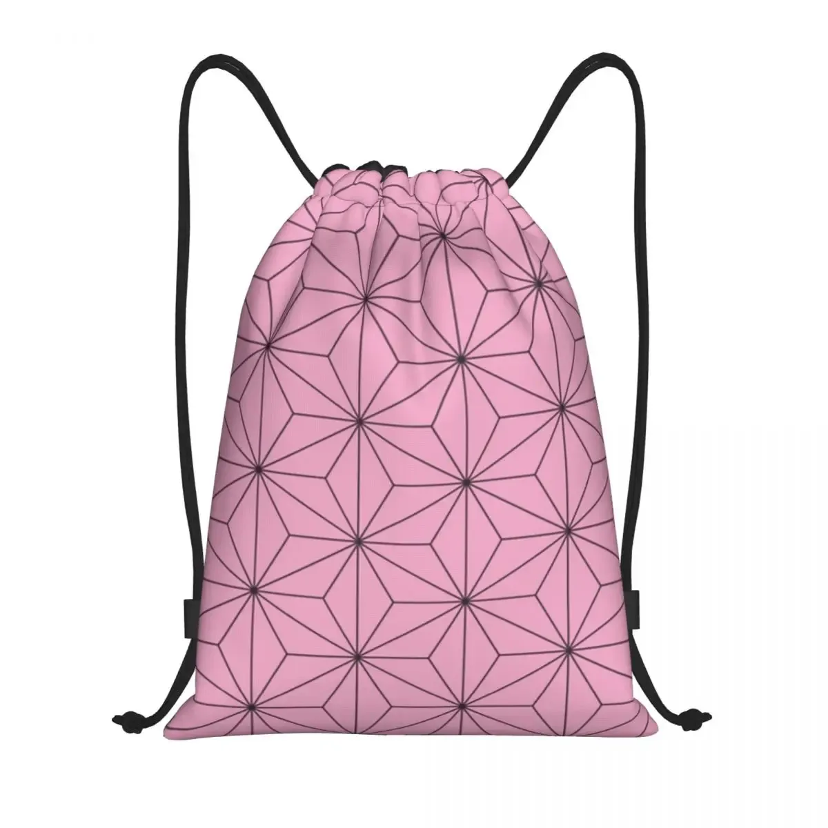 sac à dos personnalisé kimetsu no yaiba nezuko avec cordon de serrage, sac de sport pour femmes, sac d'entraînement demon slayer anime manga