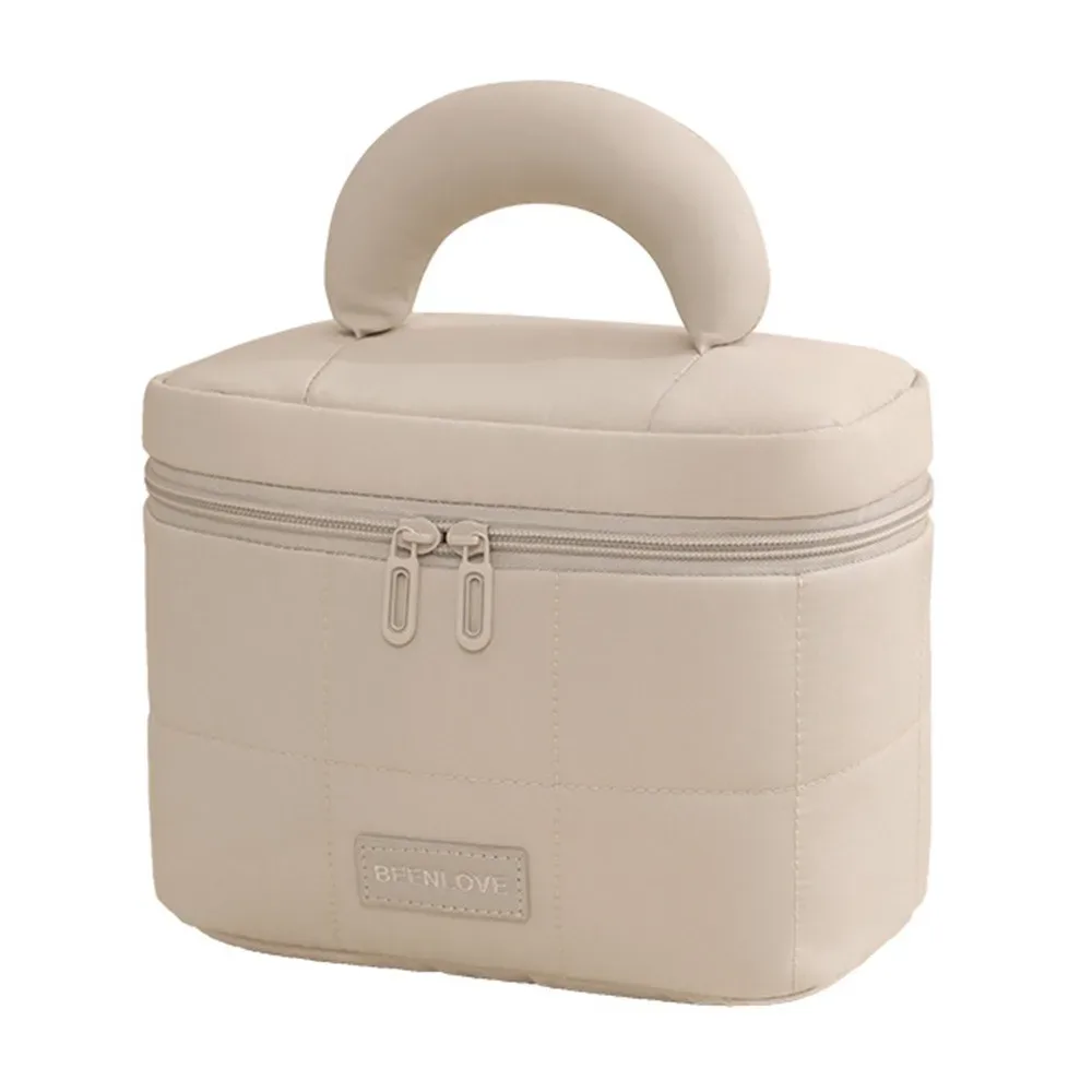 trousse de maquillage de grande capacité, sac à cosmétiques portable de voyage, pochette de rangement de voyage multifonctionnelle multi-compartiments