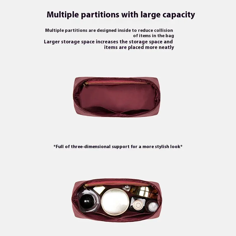 insert organisateur de sac pour carryall bb, sac haut de gamme, rangement, support de sac léger, doublure anti-déformation