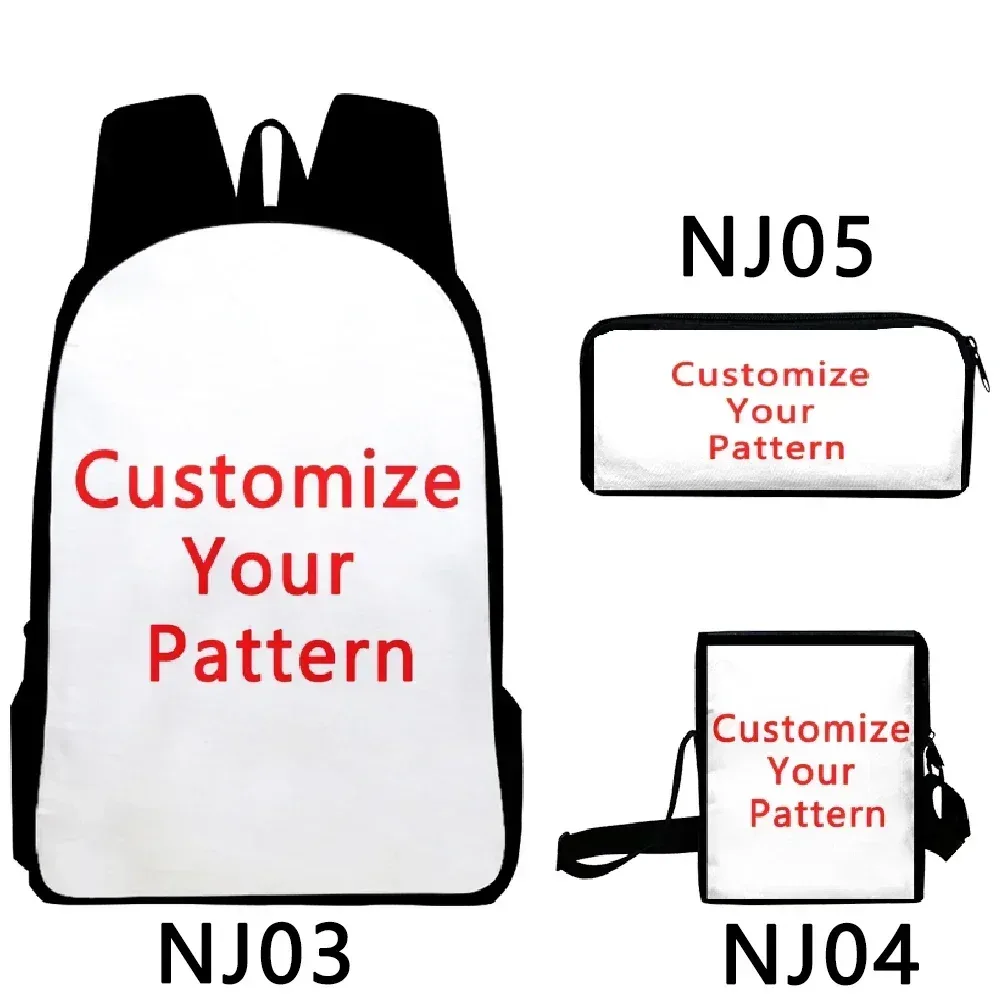 sac à dos personnalisé école enfant sacs à dos adulte sac à dos personnalisé sac à dos cosplay zip pack trois pièces ensemble voyage sac à dos