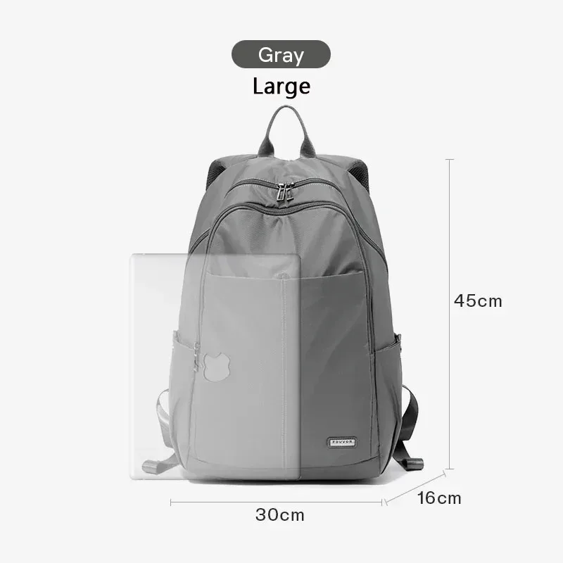 sac à dos unisexe fouvor pour l'extérieur, grande capacité, léger, simple, pour les voyages, l'école, les sports, les jeunes adolescents 2961-21