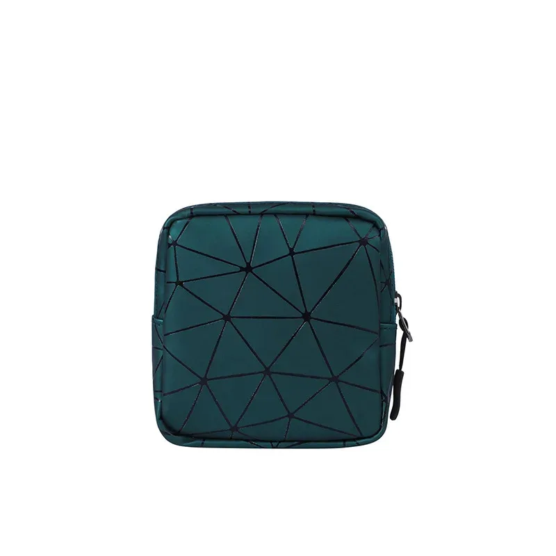 sac d'organisation étanche en cuir pu, sac à bijoux, sac mensuel portable, sac de rangement de serviettes hygiéniques d'extérieur pour femmes