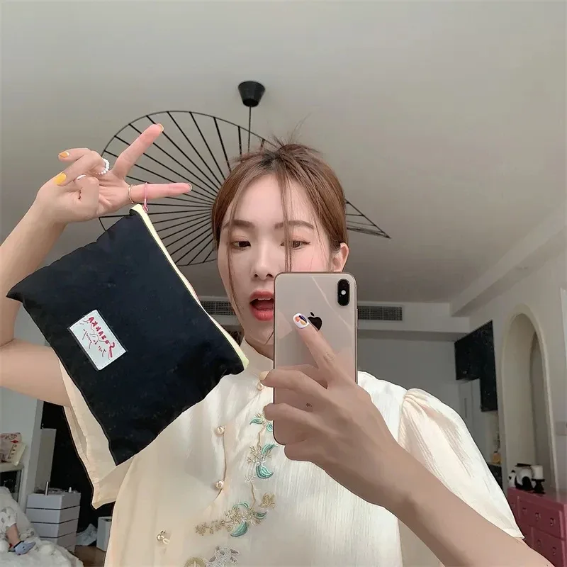 coréen kawaii voyage cosmétique rouge à lèvres porte-monnaie sac de rangement mignon maquillage sacs à main femmes portefeuille porte-crayon organisateur pochette sacs