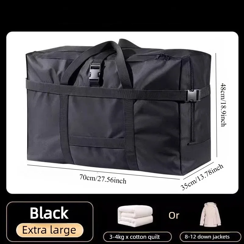 sac de voyage robuste en tissu oxford imperméable, pliable avec poignées, grande capacité pour enregistrement à la bagagerie des compagnies aériennes