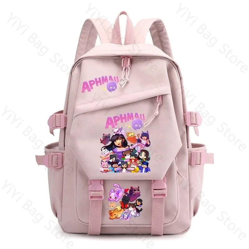 sac à dos aphmau, sac à dos d'école de grande capacité pour étudiants, sac à dos de voyage léger et durable en nylon pour garçons et filles