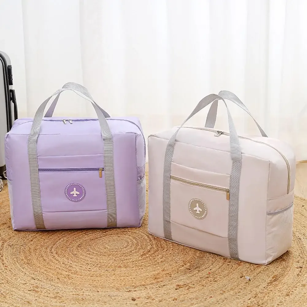 sac de voyage pliable pour avion, sac de rangement épaissi à porter à la main, grande capacité, sacs à main portables pour bagages