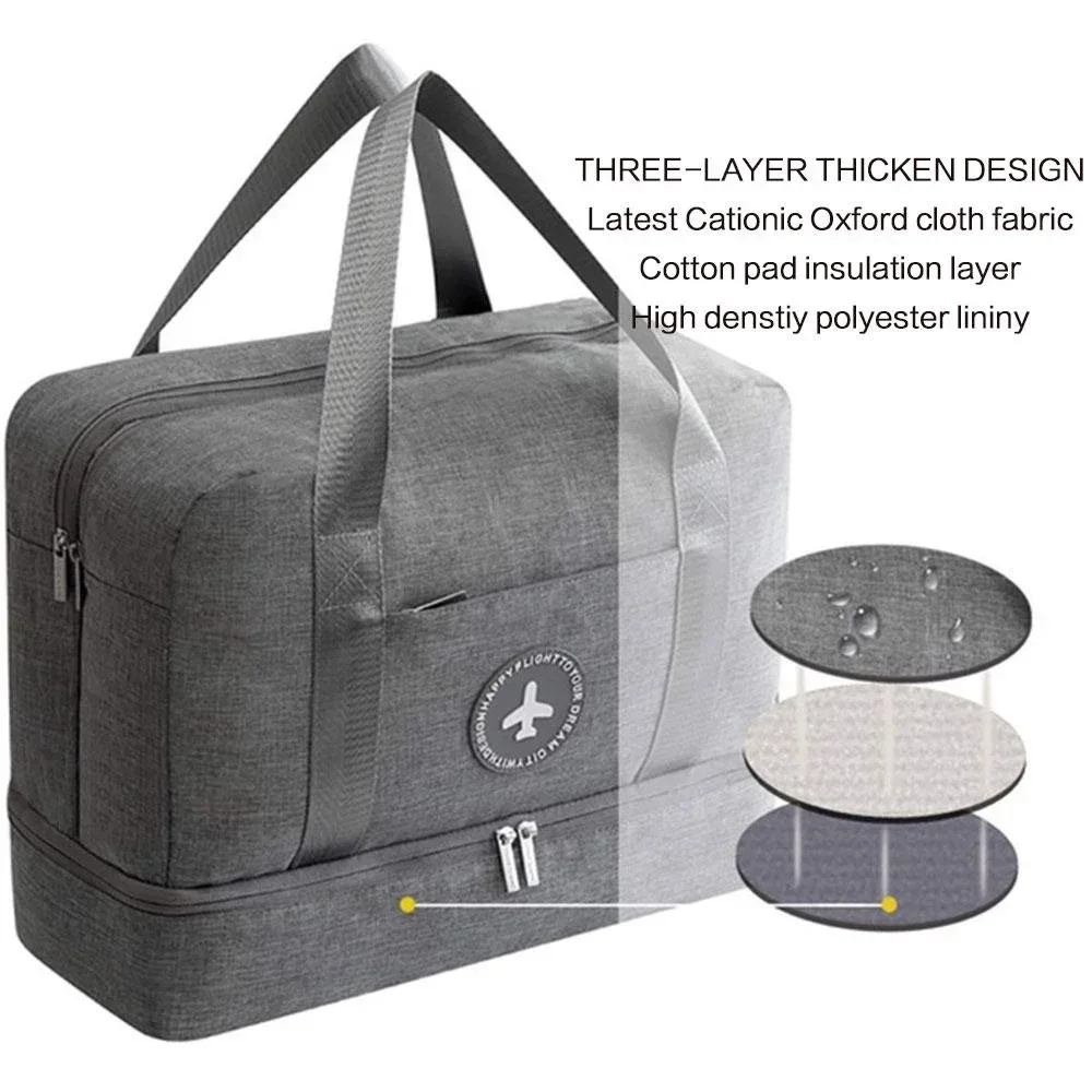 kismis sac de rangement de voyage sac de séparation sec et humide sac de plage portable sac de fitness de natation sac de rangement