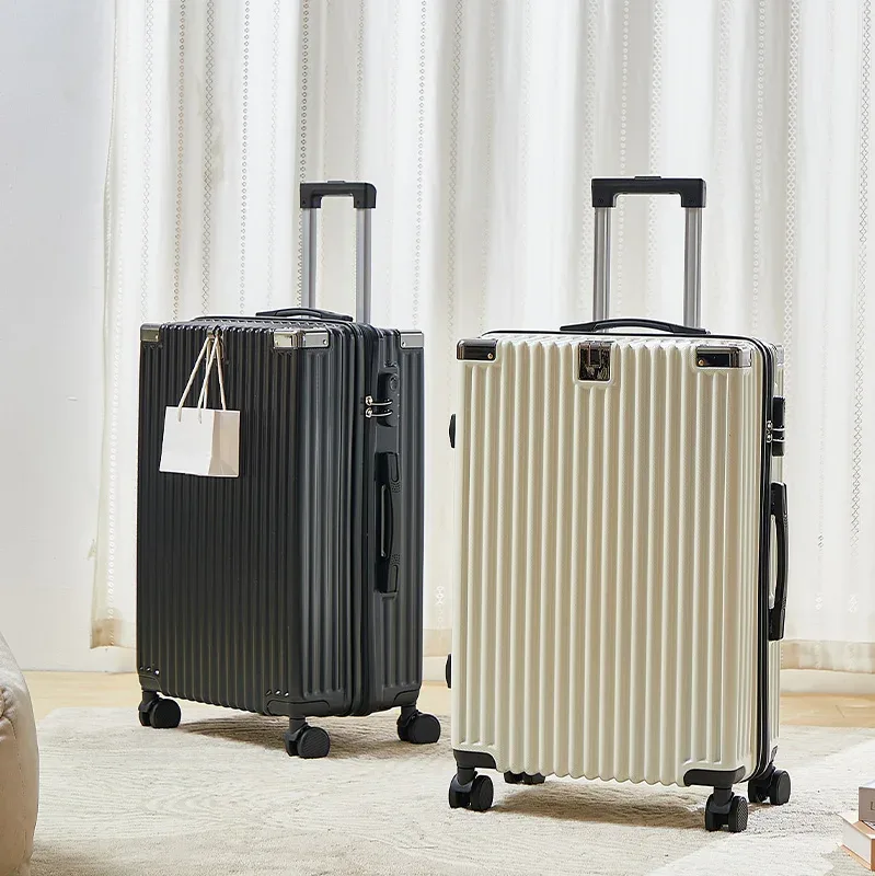 valise à roulettes moderne personnalisée, grand bagage pc abs de 20/22/24/26/28 pouces avec serrure à combinaison, valise de prix de gros