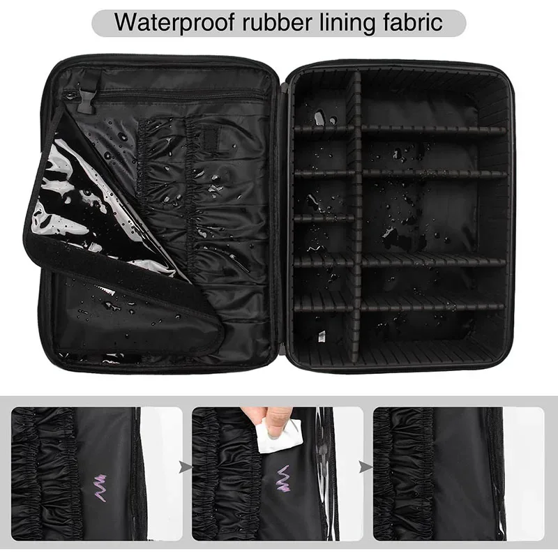 trousse à cosmétiques de grande capacité, boîte à outils de maquillage et de manucure étanche, trousse de maquillage pour voyage, nouvelle trousse à outils de tatouage professionnelle