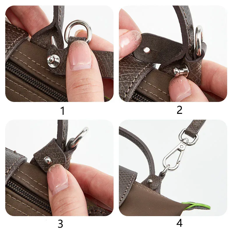 sac à bandoulière en cuir de vache, sangle d'épaule adaptée au remplacement longchamp terra mini sans poinçonnage, accessoires de modification
