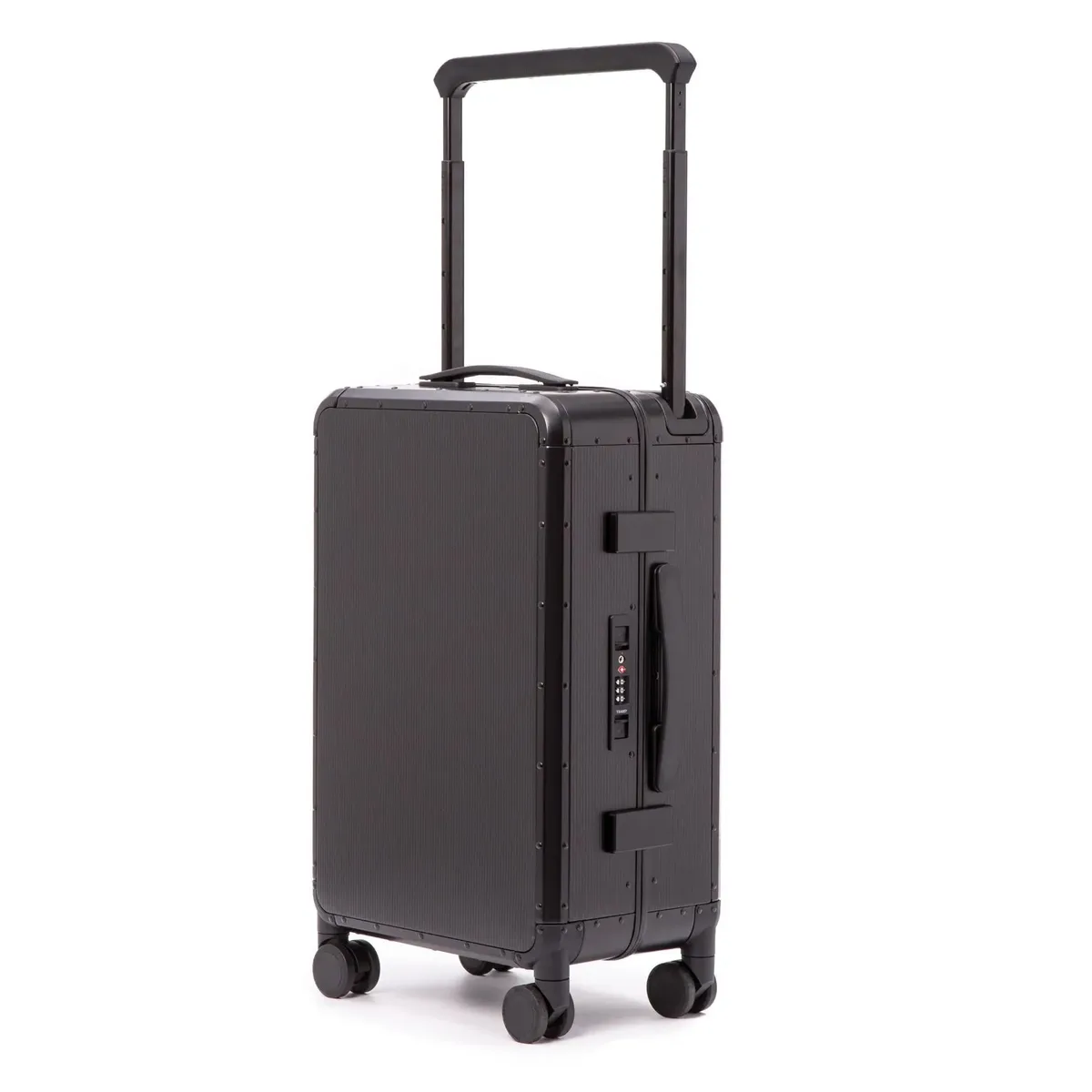 valise de voyage en aluminium avec poignée large, grande taille 24 pouces, valise en métal avec serrure tsa, bagage à main 20 pouces