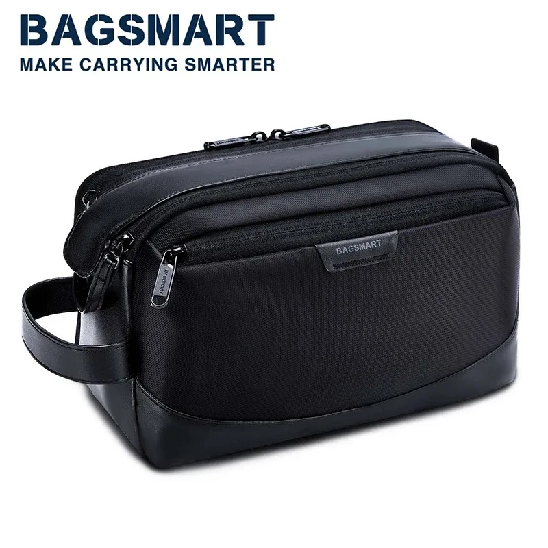 trousse de toilette pour hommes bagsmart grand organisateur de toilette kit dopp trousse de maquillage sacs à cosmétiques imperméables nécessaire de voyage pour hommes