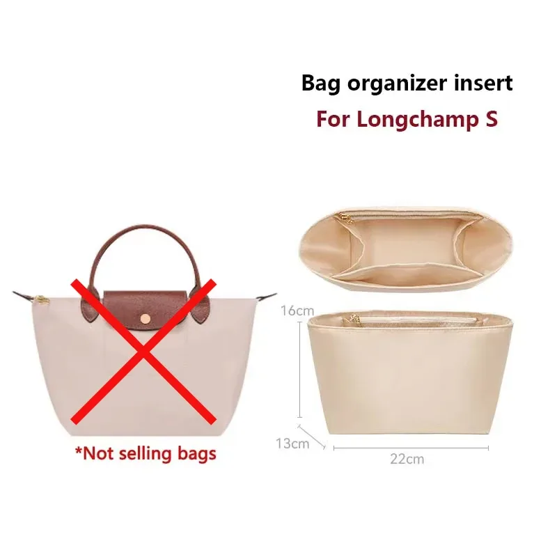 organisateur de sac pour longchamp en nylon, super résistant, support de sac, doublure de sac à main, accessoires pour sacs