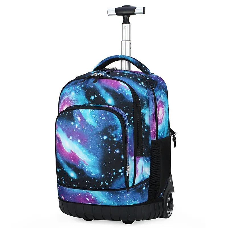 24 pouces école sac à dos roulant sacs enfants voyage chariot sac teeangers enfants sac à dos à roulettes pour fille sac d'école avec roues