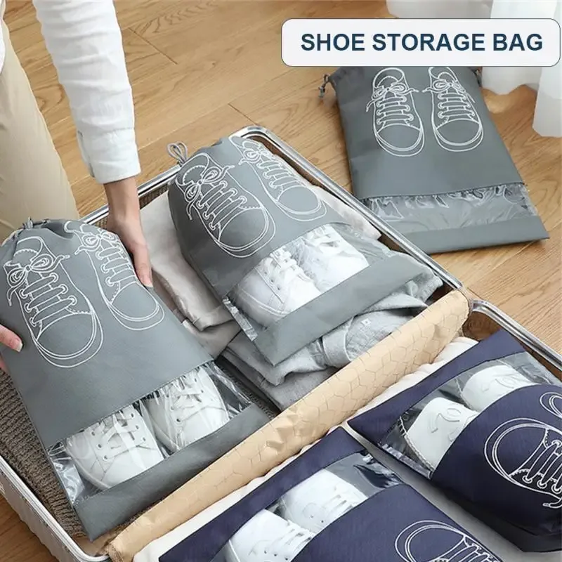 lot de 5/10 sacs de rangement pour chaussures, organisateur de placard, sac de voyage portable non tissé, pochette étanche pour vêtements, sac de rangement suspendu pour vêtements classifiés