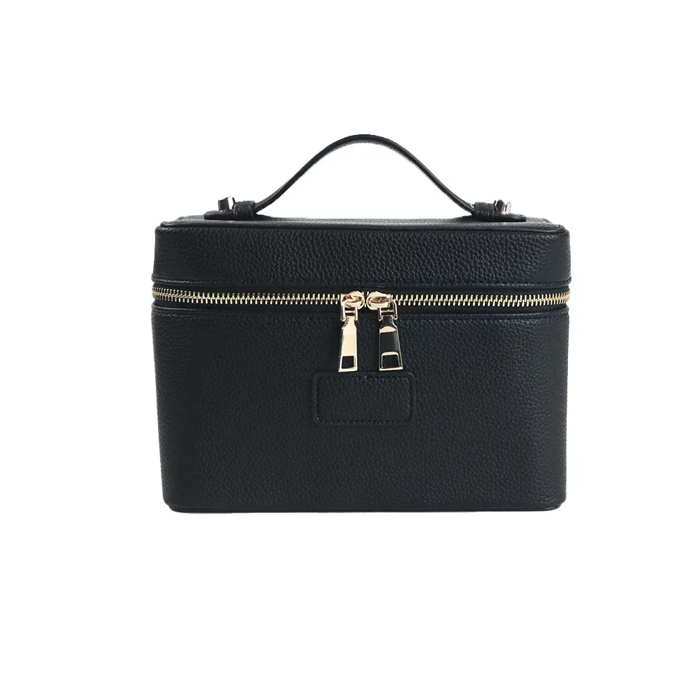 nouvelle trousse de voyage portable en cuir pu grande capacité pour femmes, trousse de maquillage et cosmétiques personnalisable avec logo