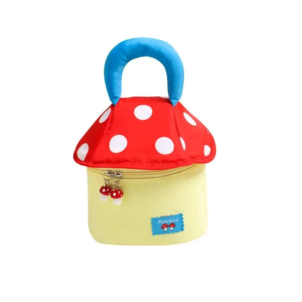 trousse de maquillage mignonne de grande capacité, multifonctionnelle, maison de champignon, trousse à cosmétiques portative, trousse de toilette esthétique à fermeture éclair, voyage