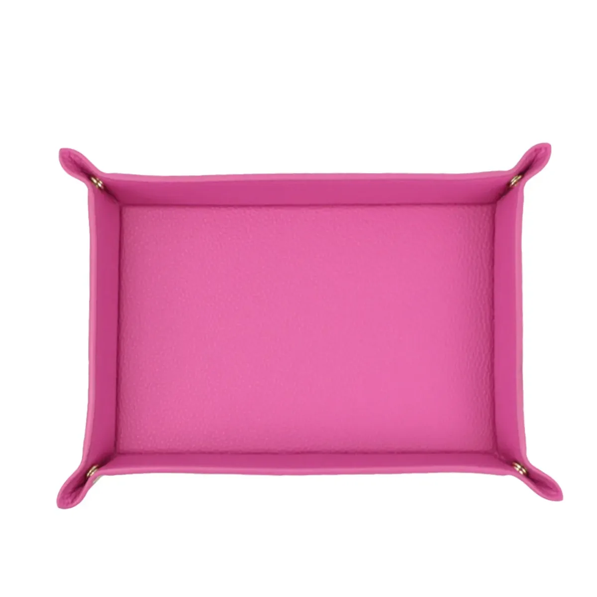 plateau carré pliable en cuir personnalisable avec nom, boîte de rangement de bureau, plateau à bijoux, organisateur pour dés, clés, portefeuilles et pièces de monnaie