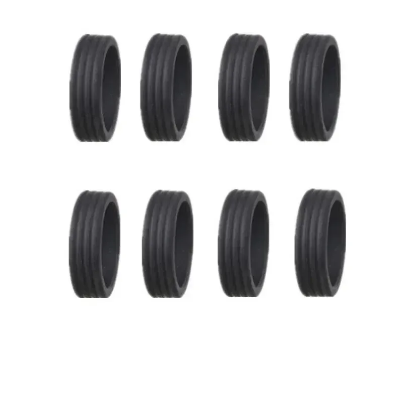couvercle en caoutchouc pour rouleau de bagages, 8 pièces, accessoire de roue de chariot silencieux, housse de protection adaptée aux bagages à double roue
