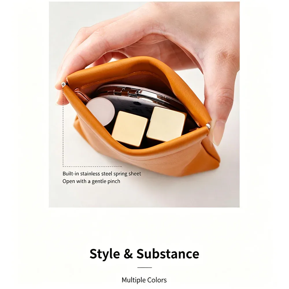 sac de rangement pour bijoux, organiseur d'accessoires pratique, rangement pour rouge à lèvres, écouteurs, pièces de monnaie et câbles de données