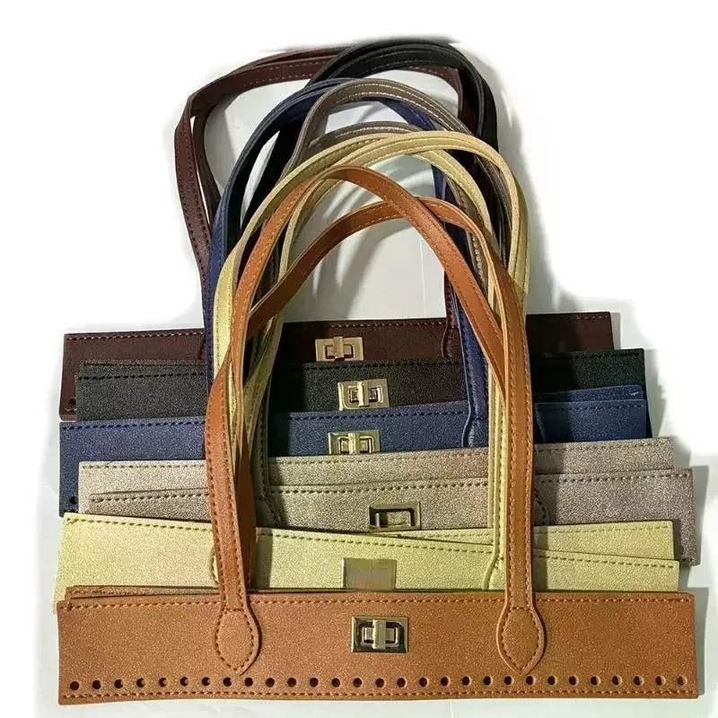 Poignée de sac en cuir PU tressé pour remplacement DIY, sangles de sac à main adaptées pour la confection de sacs à main et sacs fourre-tout