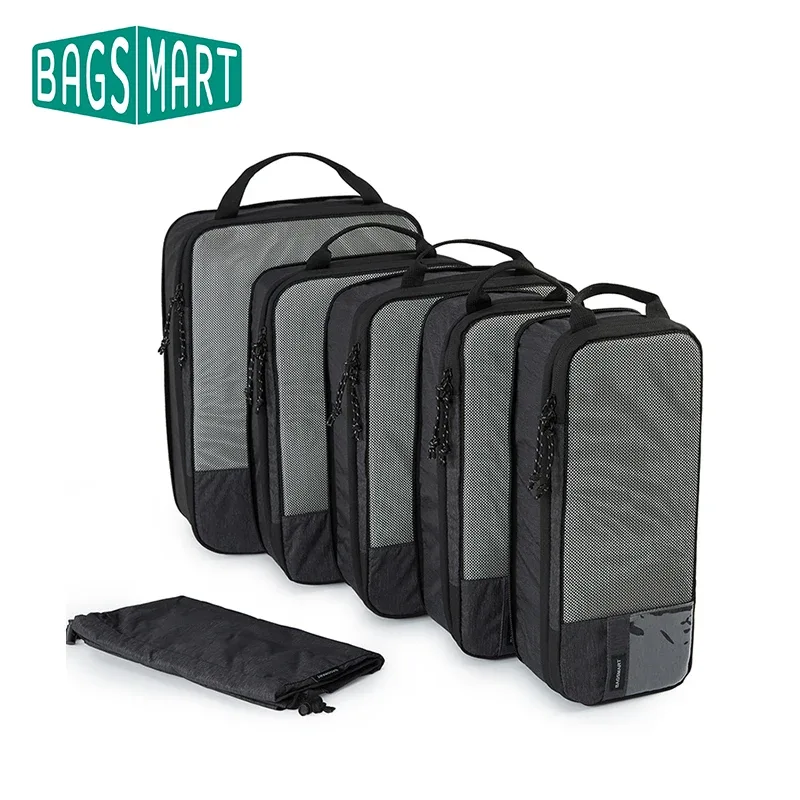 bagsmart cubes d'emballage à compression valise de voyage pour hommes organisateurs d'emballage extensibles po