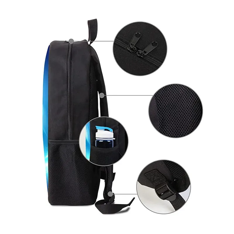 aphmau mochila-sac d'école pour étudiants sr, sac de rangement pour ordinateur portable de voyage, sacs à livres, sac à crayons cosplay, ensemble de 3 pièces