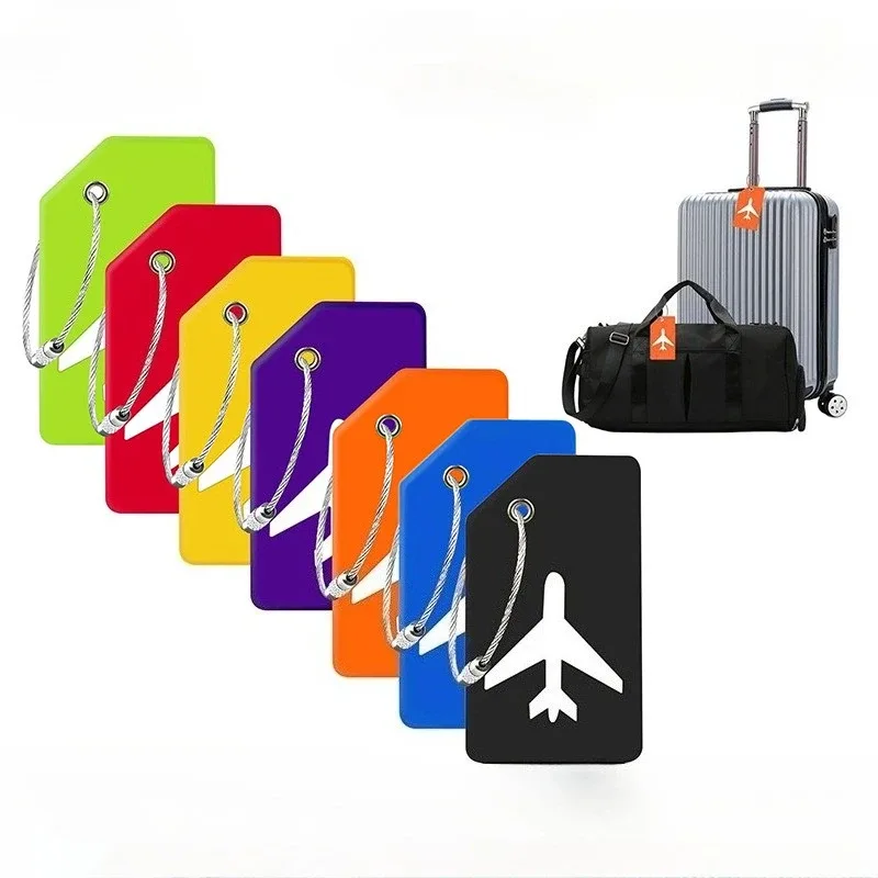 étiquette de bagage en caoutchouc, 1 pièce, panneau d'étiquette d'identification de valise, sac à dos de voyag