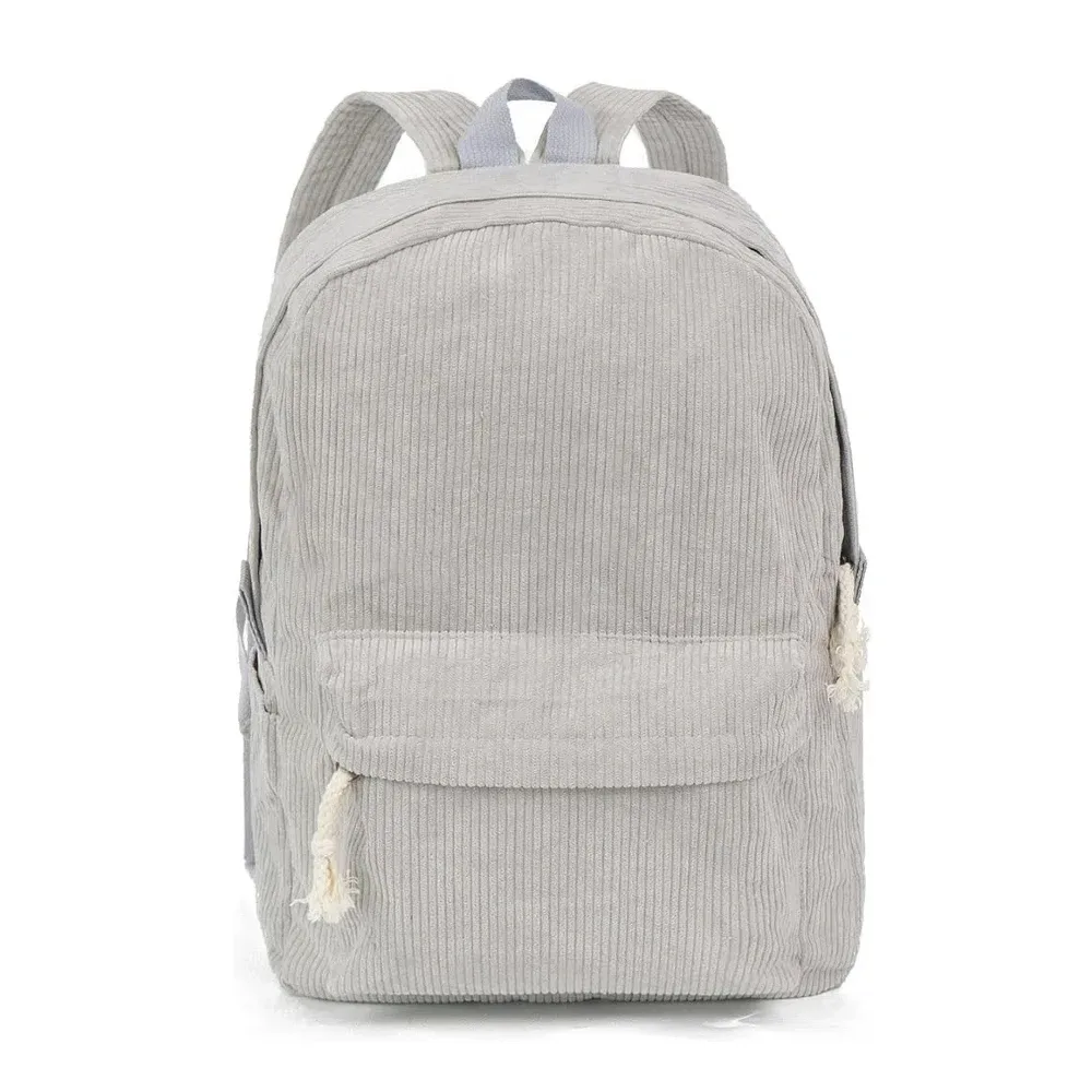 sac à dos personnalisé en velours côtelé avec broderie de nom en corde de coton – cadeau de rentrée scolaire pour enfants, filles et garçons