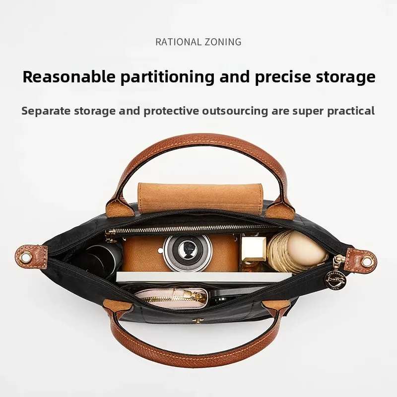insert organisateur de sac pour longchamp s m l, rangement en nylon, support de sac durable, rangement, modification intérieure, accessoires de sac