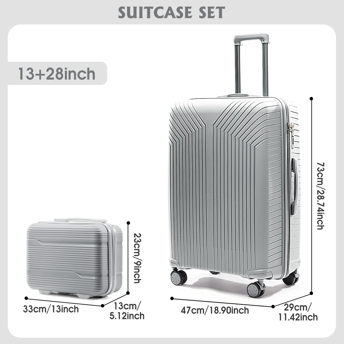 valise de cabine durable en matériau pp, fermeture à glissière et verrouillage par mot de passe, voyage d'affaires, cabine, coffre gonflable, nouveau, 2024, 13, 20/28