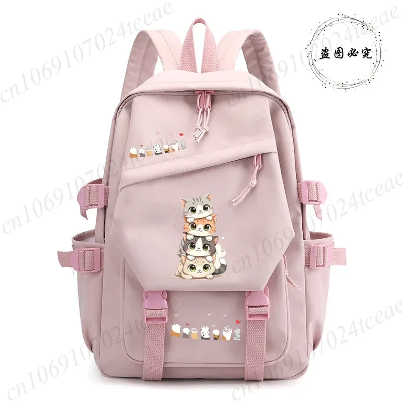 sac à dos scolaire anime pour la rentrée des classes, design chat kawaii, sac à dos quotidien, sacs à dos anime pour fille, sac d'école sportif