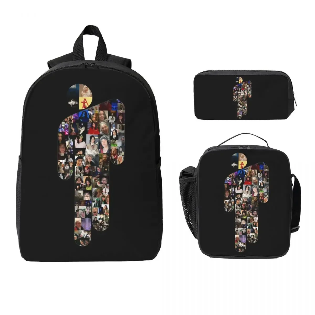 sac à dos pour étudiant, sac d'école, sac à bandoulière pour ordinateur portable, sac à dos pour album musical hit me hard and soft, sac à déjeuner isotherme 3 pièces, trousse à crayons