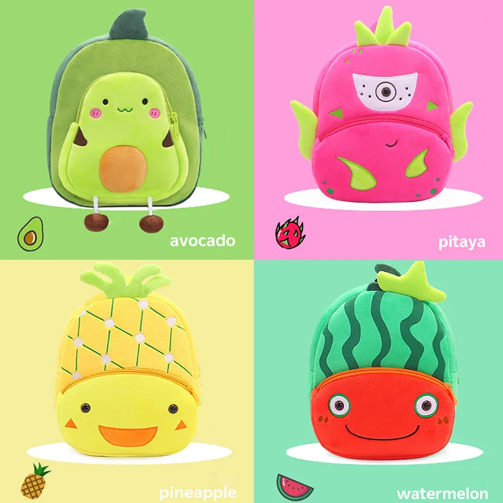 sac à dos pour enfants, design de fruits, pour filles et garçons