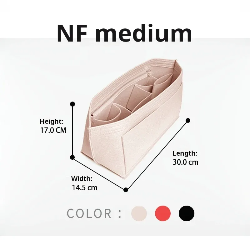 insert organisateur de sac à main pour sacs à main, organisateur de sac en feutre pour fourre-tout et sac à main, insert organisateur de sac fourre-tout, pour lv neverfull