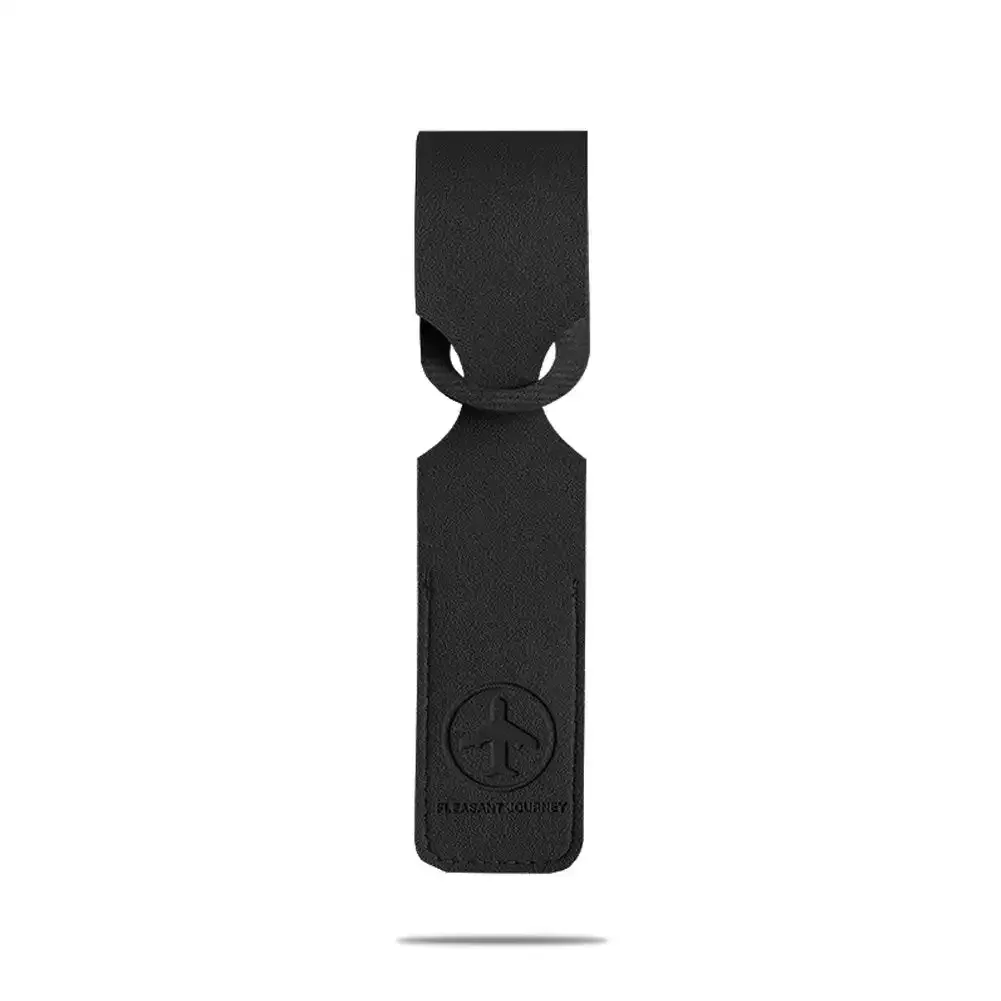 étiquette de bagage en cuir pu, identifiant de valise de bagage créatif, support d'identification, étiquettes d'embarquement, étiquette portable, accessoires de voyage