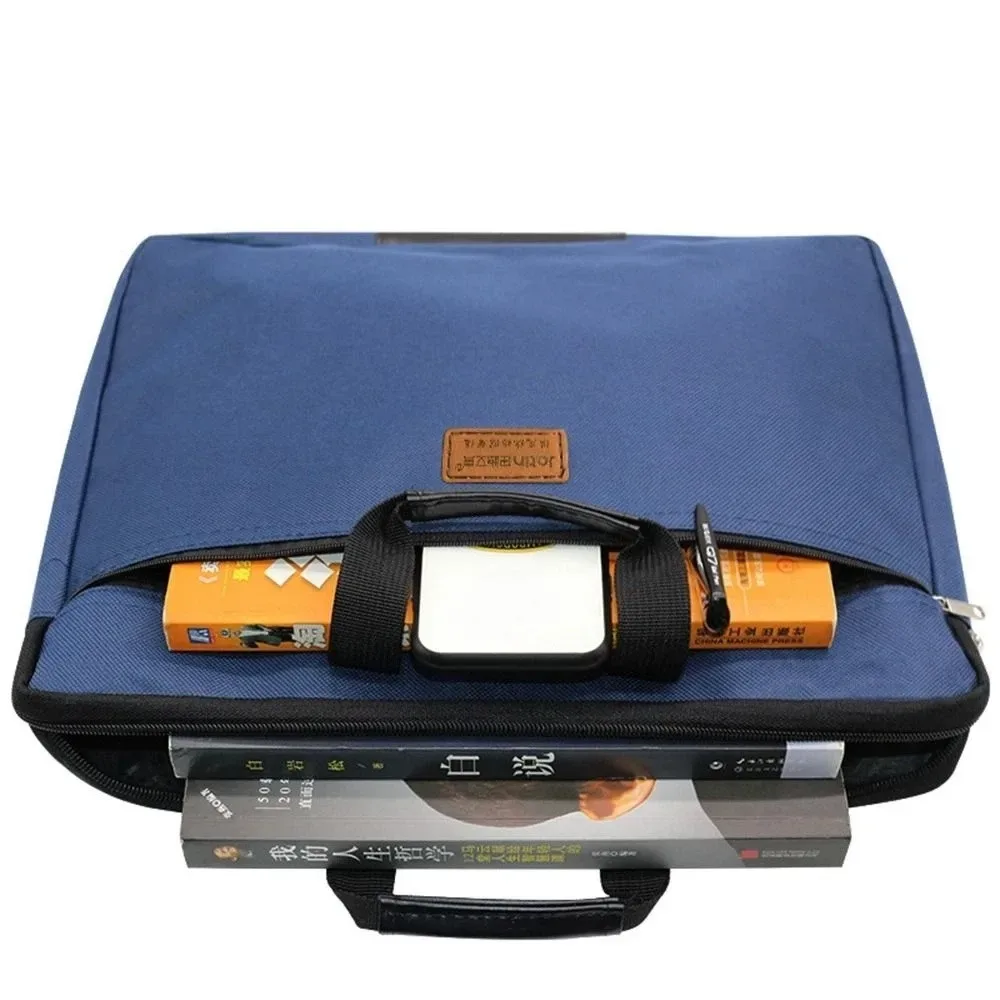 sac de rangement portable a4 en tissu oxford simple, organiseur de documents multicouche, porte-documents a4 à fermeture éclair, mallette professionnelle pour documents, sac pour fille