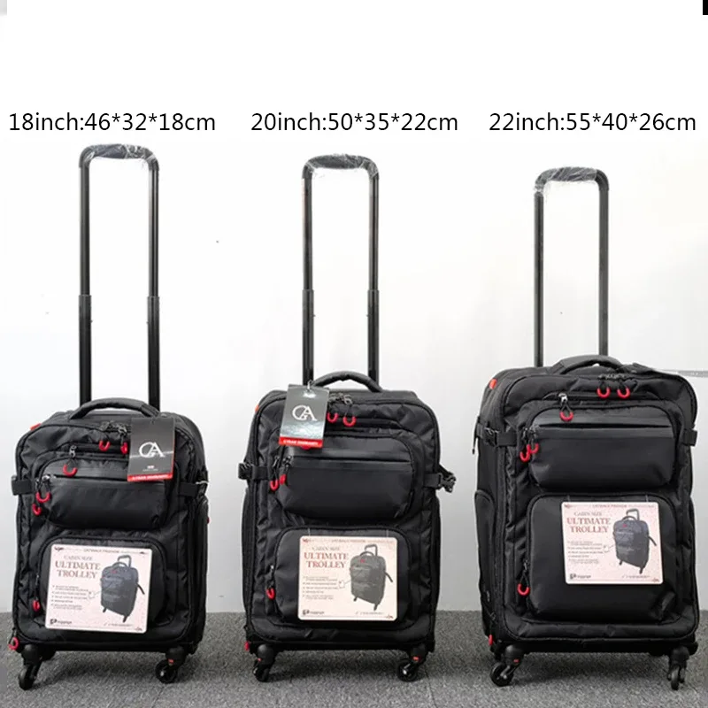 sac à dos étanche oxford à roulettes, valise de voyage à roulettes, sac à bagages d'affaires, 20 po