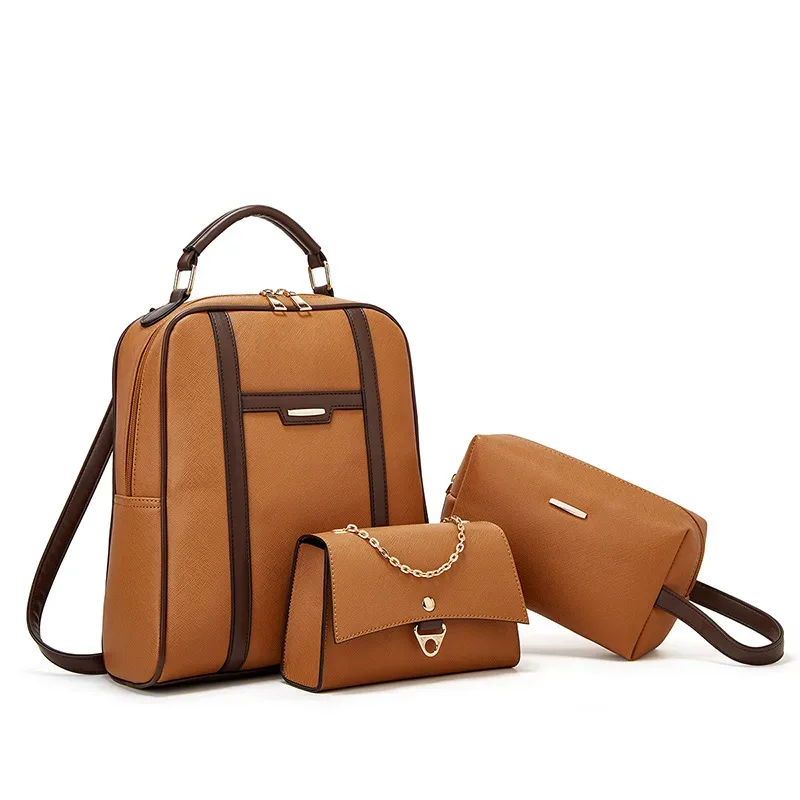 ensemble de sacs à dos d'affaires légers, 3 pièces, sac pour ordinateur portable de grande capacité, sac à dos d'école de voyage