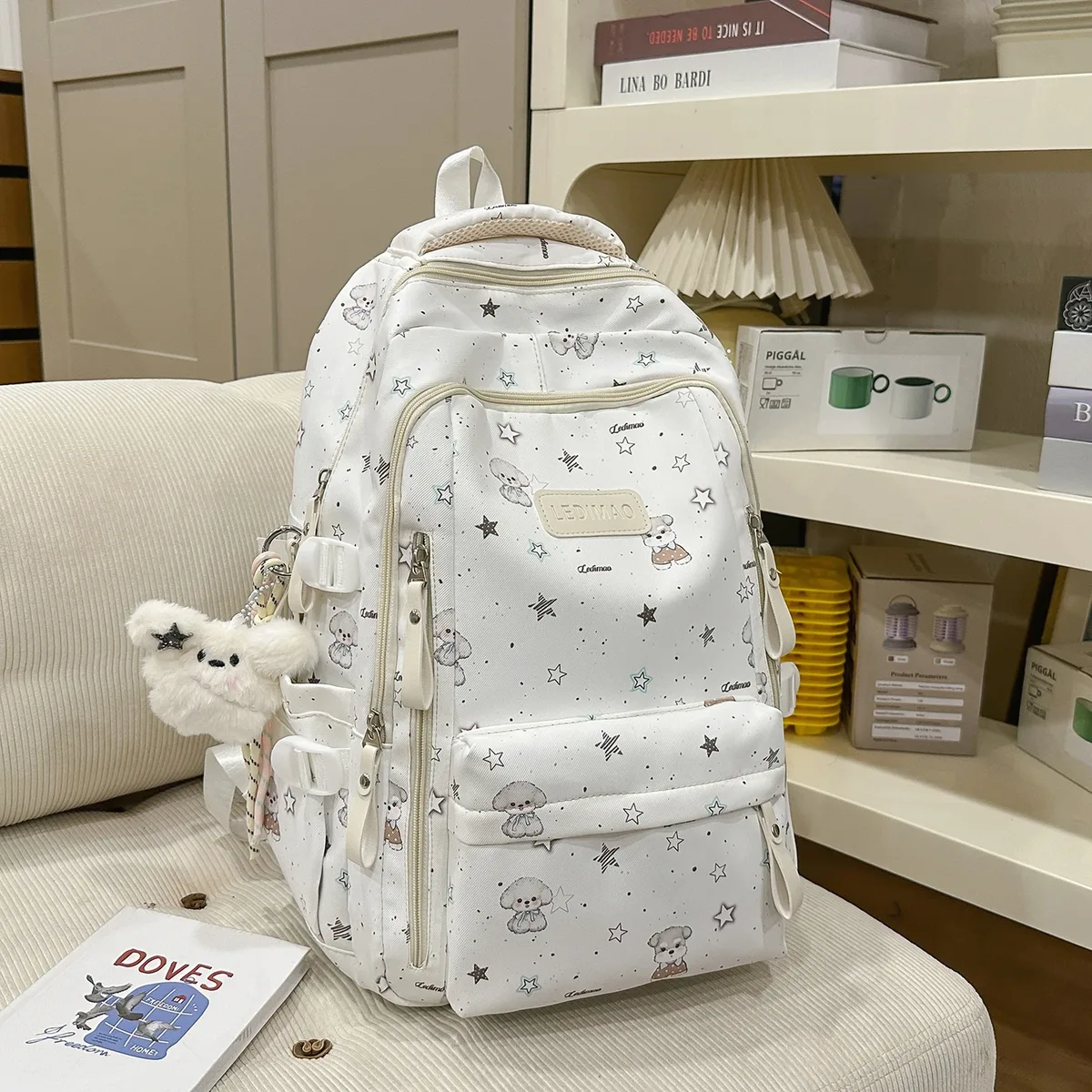 sac à dos léger en nylon, peut contenir un ipad, sac à dos mignon pour filles, disponible en quatre couleurs