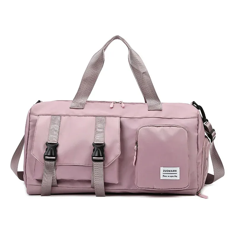 sac de voyage imperméable avec compartiment séparé pour chaussures, sac de sport à compartiments sec/humide, sac bandoulière pour yoga et courts séjours