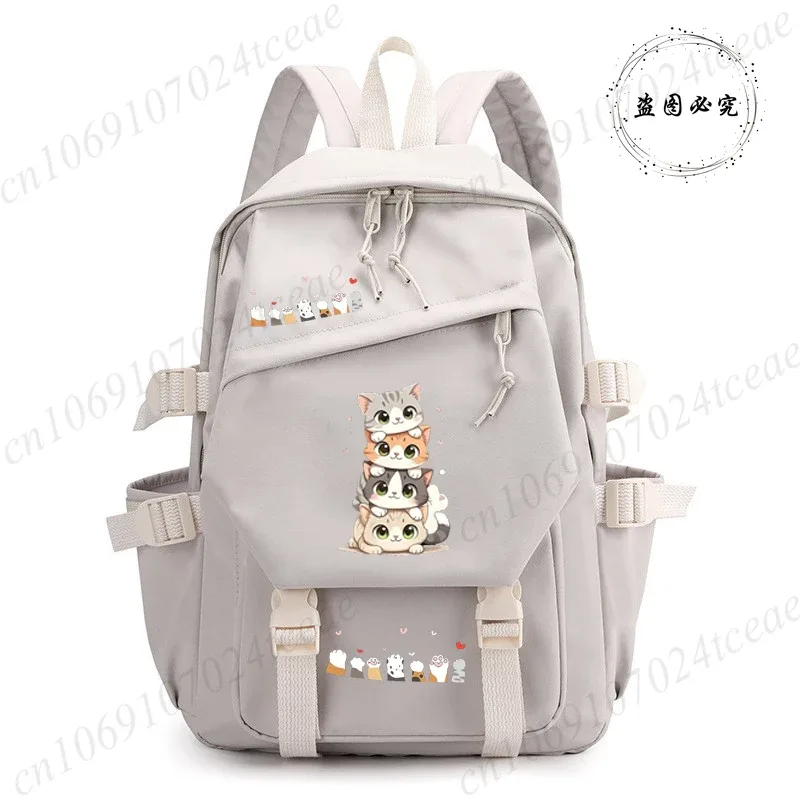 sac à dos scolaire anime pour la rentrée des classes, design chat kawaii, sac à dos quotidien, sacs à dos anime pour fille, sac d'école sportif