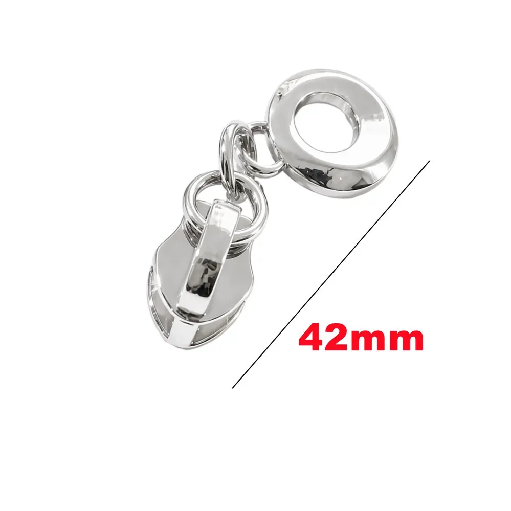 10/20/30pcs 5 #   tirettes de fermeture éclair pour sacs, manteaux, glissières de poches, fermetures éclair de bagages, kit de réparation diy pour couture, or, argent, noir