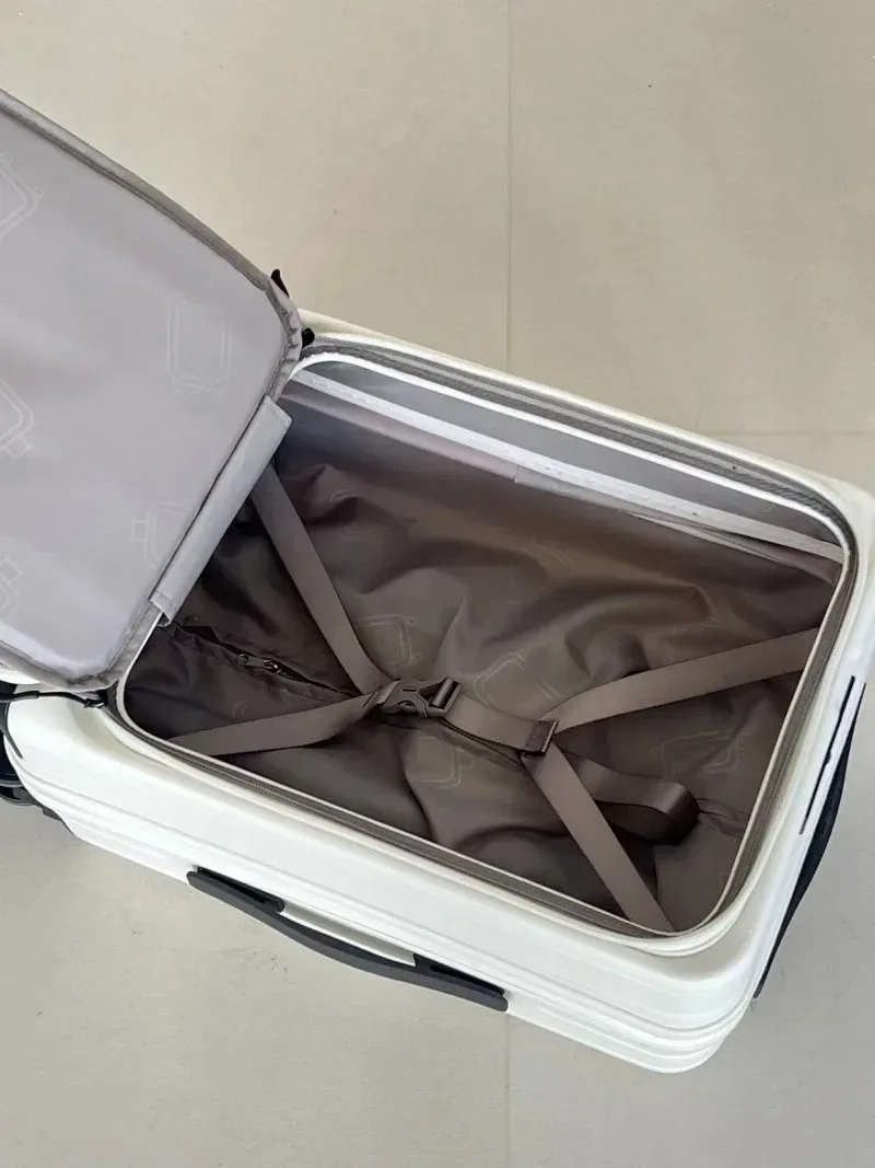 valise de voyage légère à roulettes, extensible et multifonctionnelle, à coque rigide en pc de 20 pouces, à ouverture frontale, 2025
