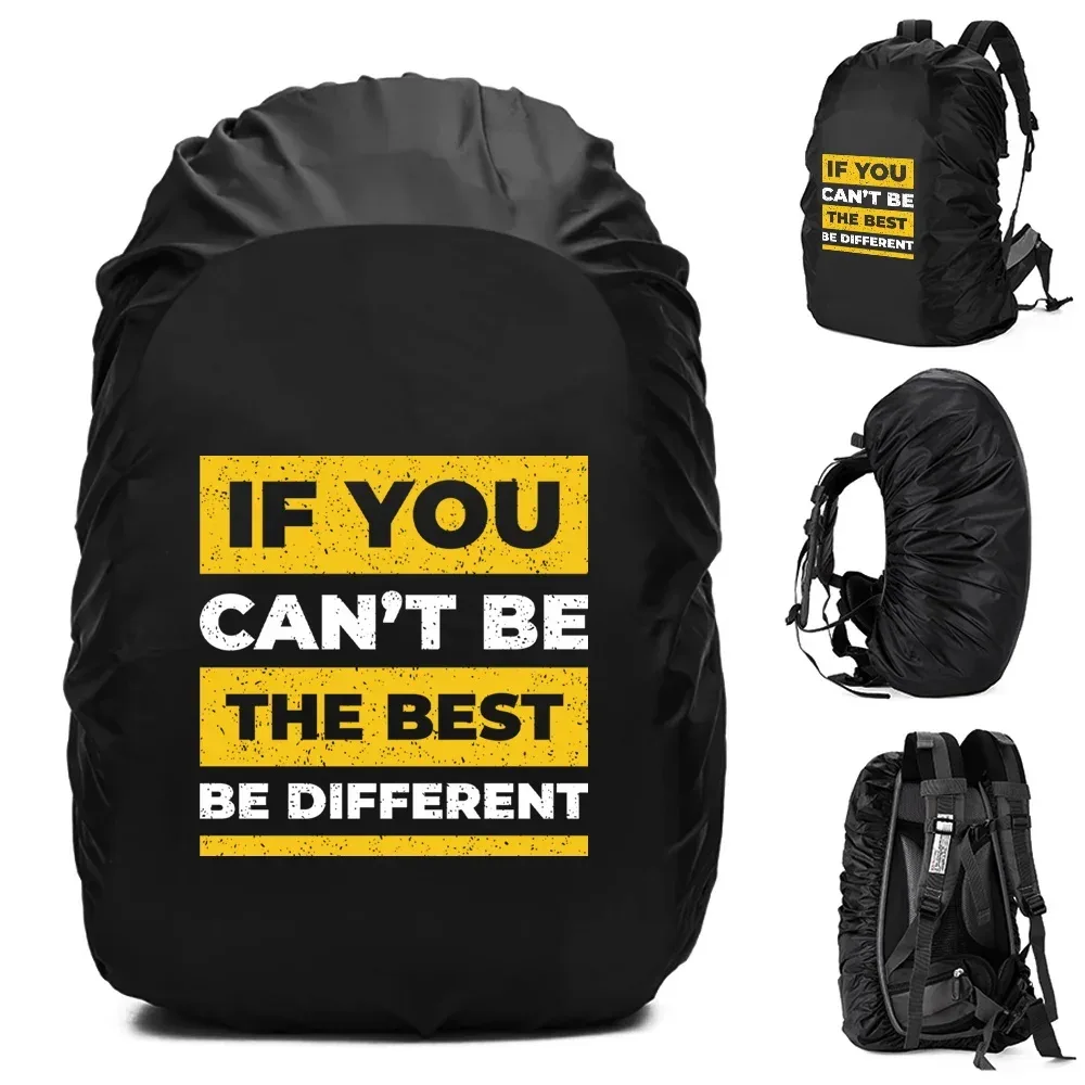 housse de pluie pour sac à dos, 20-70l, pour camping en plein air, randonnée, alpinisme, anti-poussière, imperméable, motif de phrase
